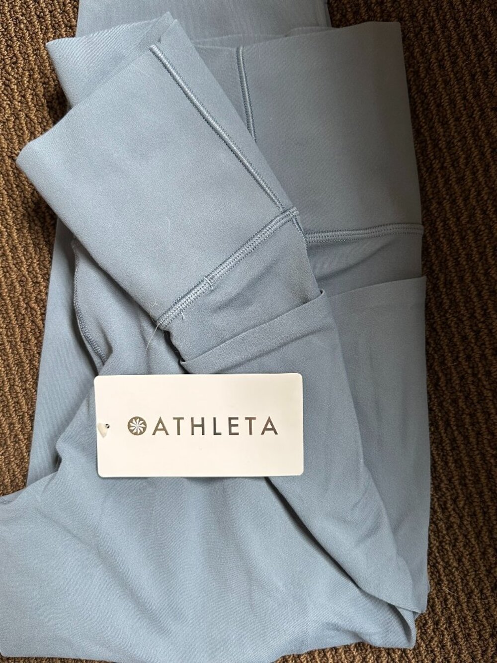 NWT Athleta Salutation Stash blue/grey Tight Size 1X